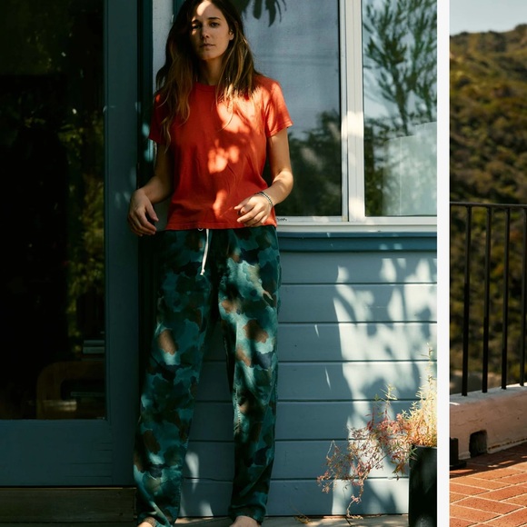 imogene + willie Pants - imogene + willie painted camo lounge pants